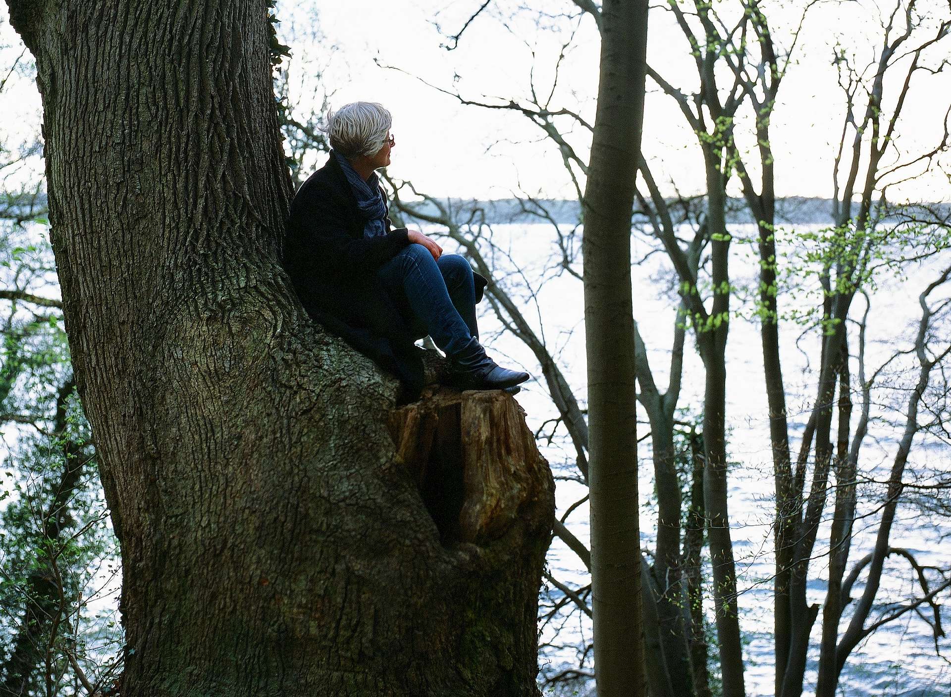 Erdmuthe Grosser-Bald am Görslower Ufer des Schweriner Sees